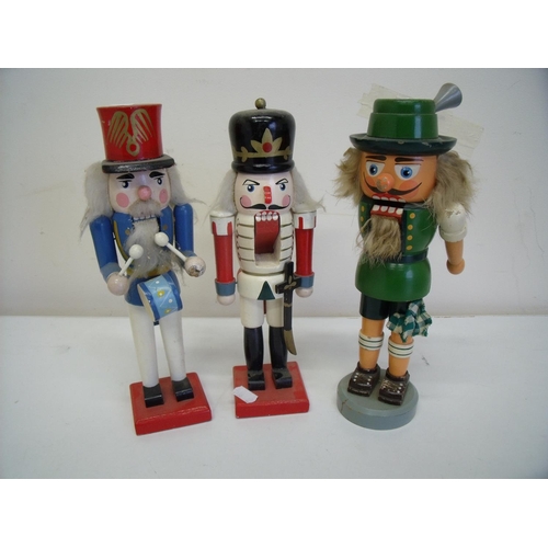 20 - Group of novelty painted wood nutcrackers