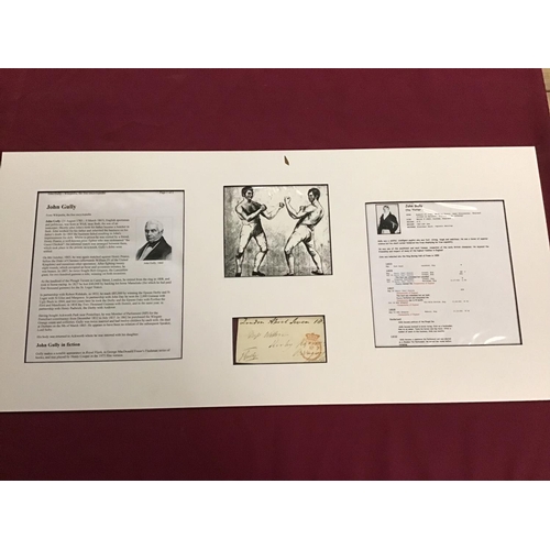 674 - Montage of pictures, information and a signed letter front about English Sportsman and Politician Jo... 