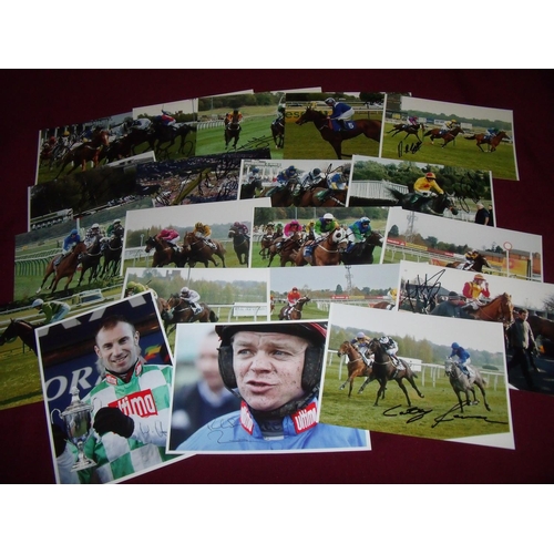 766 - Twenty 7x5inch signed pictures including Denis O'Regan, Jack Doyle, Matt Dobbs, Royston French, T O'... 