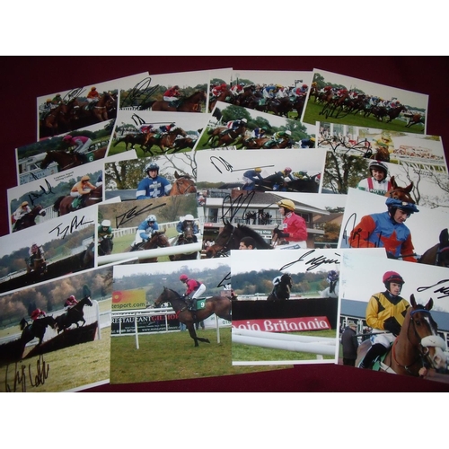 768 - Twenty 7x5inch signed prints including Tom Scudamore, Tom Malloy, Leighton Aspell, B Toomy and P Joh... 