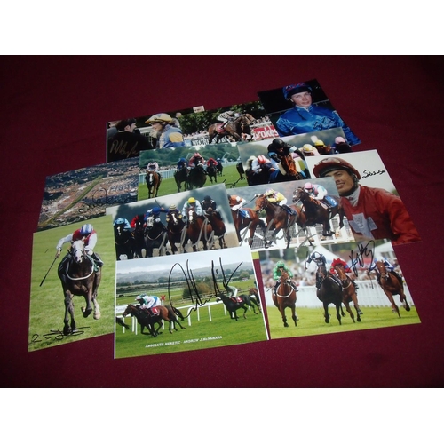 779 - Twelve 6x4inch signed photos including Richard Hughes, Darrall Holland, Jamie Spencer, Derek Thompso... 