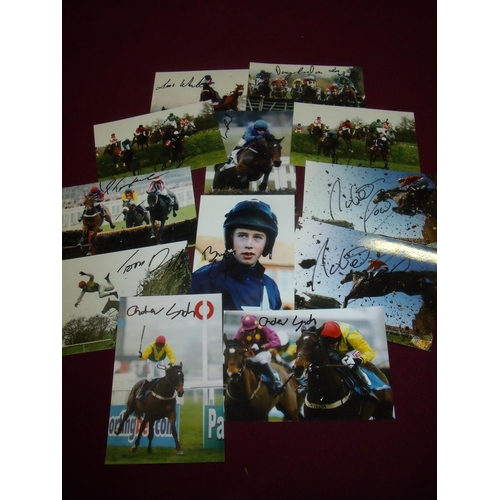 783 - Twelve 6x4inch signed photos including Ken Whelan, Davy Condon, Nina Carberry, Nina Carberry, Paul T... 