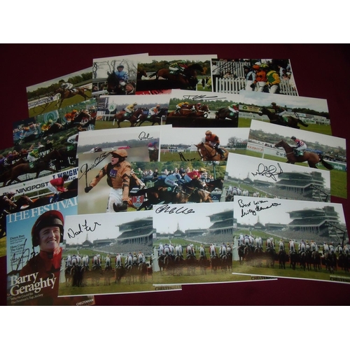 762 - Twenty 7x5inch signed prints including Richard Mullen, Lee Vickers, Tom Scudamore, M Murphy, Tom Mes... 