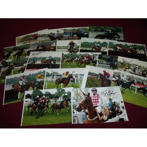 763 - Twenty 7x5inch signed prints including Tom Scudamore, B Toomy, Lee Vickers, Peter Toole, R P McLerno... 