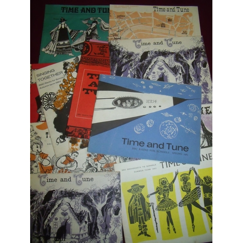 799 - Selection of various song books, mainly Time & Tune, BBC Schools Broadcasting