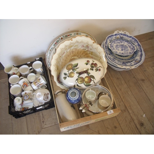23 - Large selection of various Victorian and later ceramics, Crested ware etc. including 19th C blue & w... 