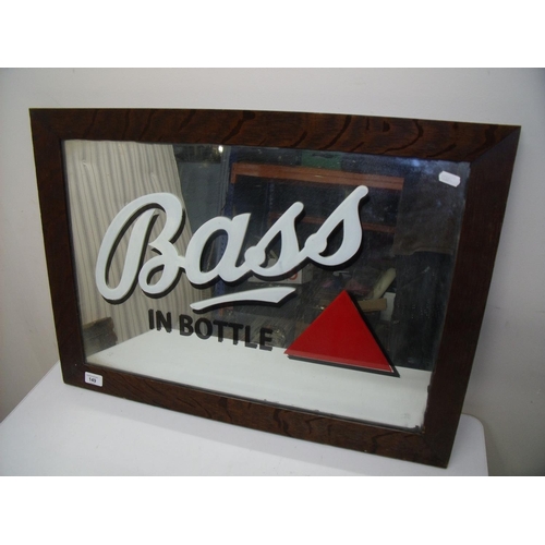 56 - Framed Bass in Bottle beer advertising mirror (69cm x 50cm)