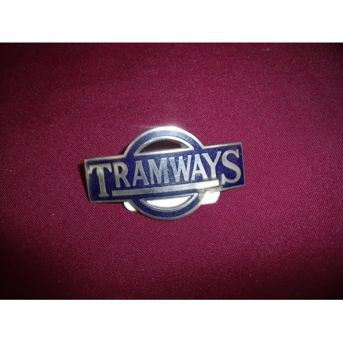 77 - Tramways enamel cap badge by J. R Gaunt London