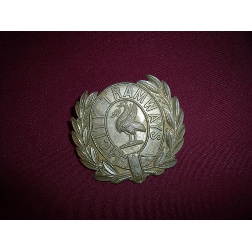 80 - Liverpool City Tramways cap badge