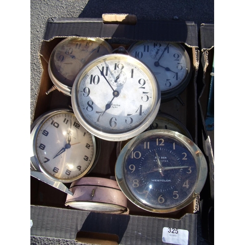 325 - Five Westclox 'Big Ben' alarm clocks and three others