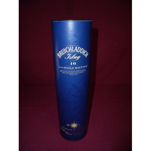 450 - Cased bottle of Bruichladdich 10 Year Old Blue Single Malt Whisky