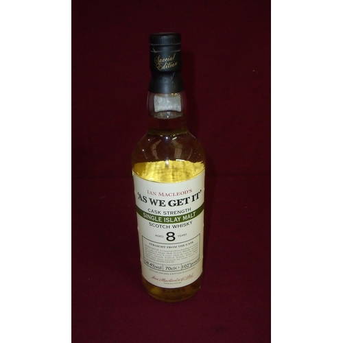 463 - Ian MacLeod's 'As We Get It' Cask Strength Single Islay Malt Scotch Whisky Aged 8 Years