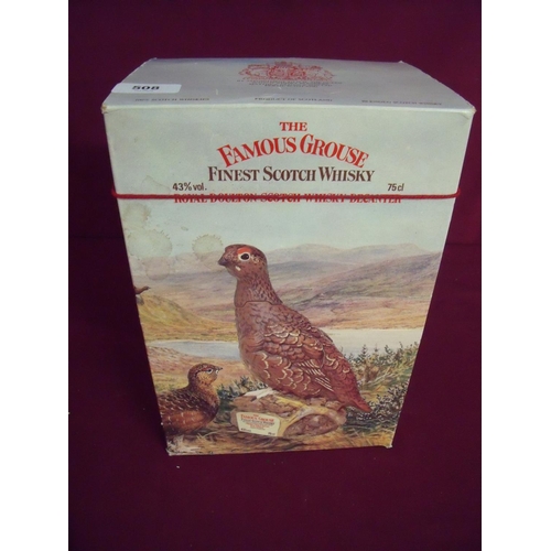 508 - Boxed Famous Grouse Royal Doulton Scotch Whisky decanter set