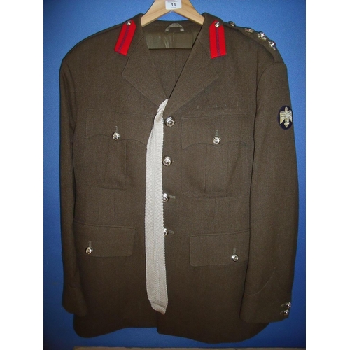 10 - British military staff officer’s full colonel's No2 dress uniform comprising of jacket, trousers, ti... 