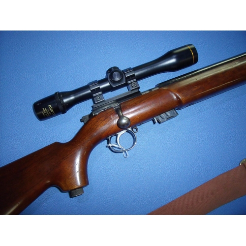 264 - BSA Century .22lr bolt action rifle with detachable magazine, mounted with scope, serial no. V867 (s... 