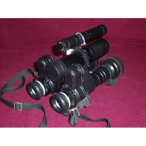 29 - Strike Eagle Russian Army night vision binoculars in soft carry case