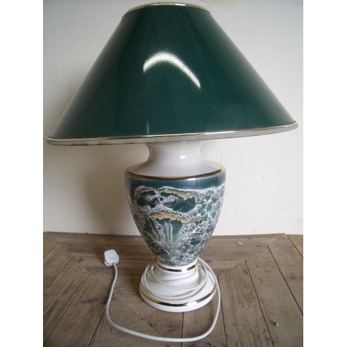 114 - Extremely large modern table lamp with shade (75cm high)