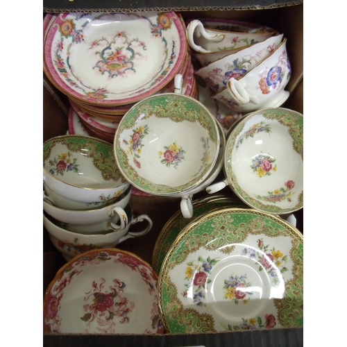 14 - Collection of Cauldon early 20th C tea ware with T.M.James & Sons Kansas City Retailer and Paragon H... 