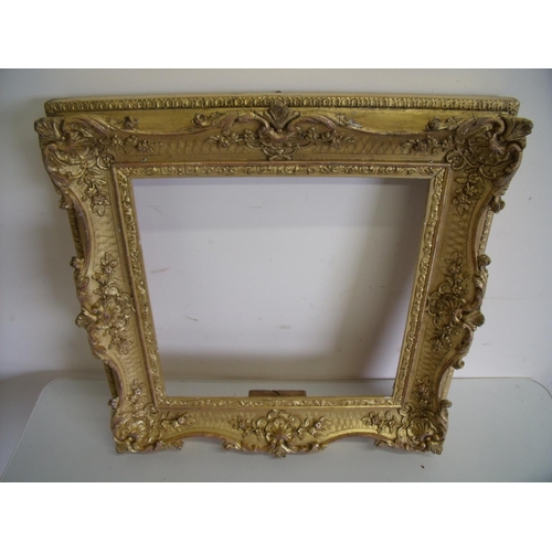 46 - 19th/20th C gilt wood frame (internal measurements 30cm x 29.5cm)