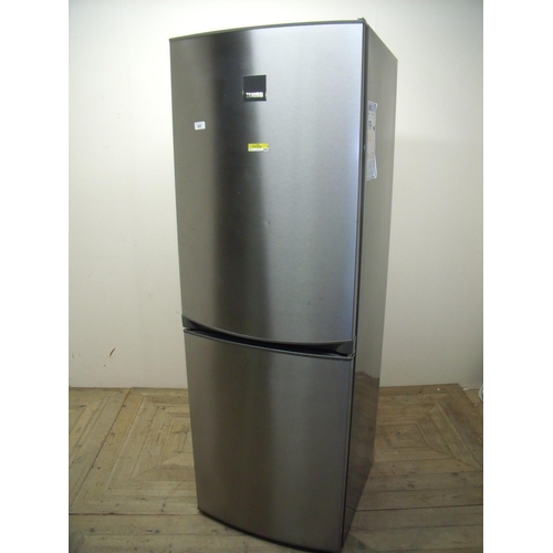 252 - Zanussi fridge freezer in silver finish