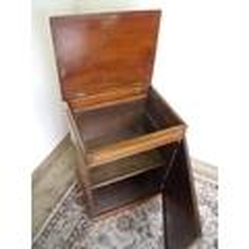 273 - Victorian mahogany floor standing cupboard enclosed by single panelled cupboard door (55cm x 43cm x ... 