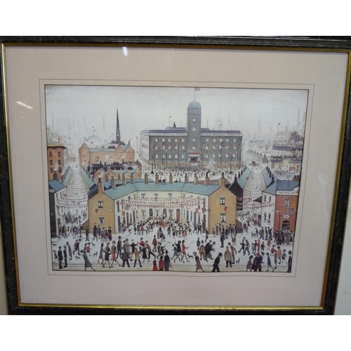 115 - Large framed Lowry print