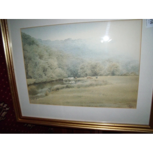 116 - Selection of framed and mounted Nigel Price landscape scenes and other similar