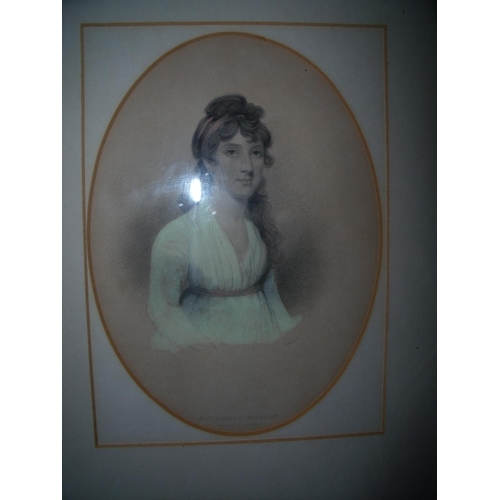 117 - Large selection of small framed and mounted portrait prints form various ages