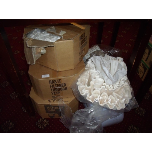 38 - Extremely large collection of coffee  peculator filters