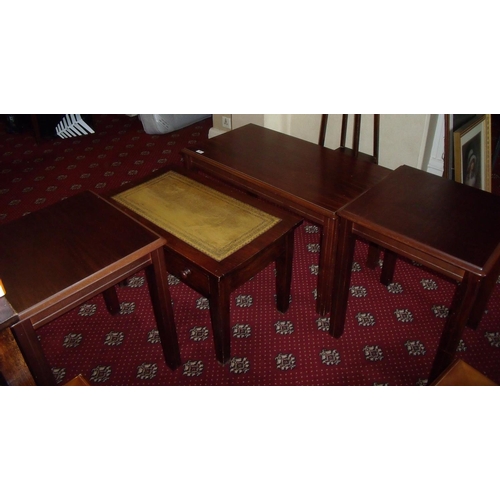 49 - Selection of occasional furniture including a pair of mahogany side tables, rectangular coffee table... 