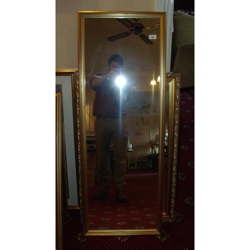 82 - Two gilt framed wall mirrors, two mahogany framed mirrors and two unframed mirrors (6)