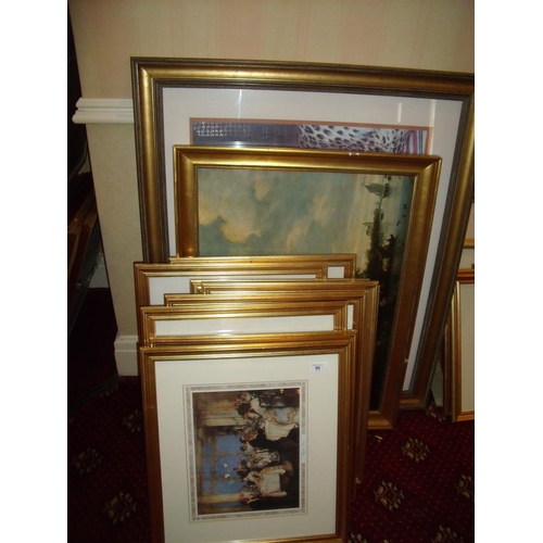 89 - Large selection of various decorative prints including portraits, landscapes etc