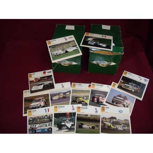 193 - Two boxes of Collectors Classic Car Club History Of Cars Information Cards dating from 1920s - 1980s... 