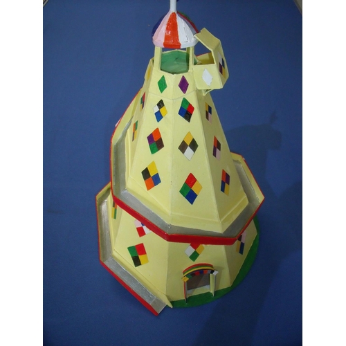 186 - handcrafted and constructed model Helter-skelter