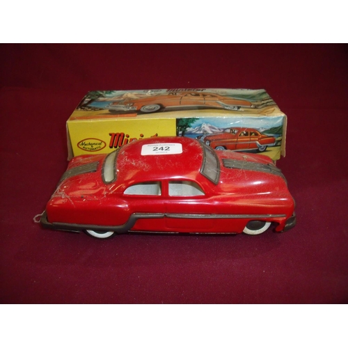 177 - Minister Deluxe mechanical tinplate vehicle in box