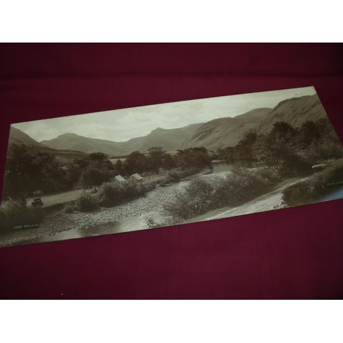 9 - Unframed black and white railway carriage type print LMS Fort William Scotland