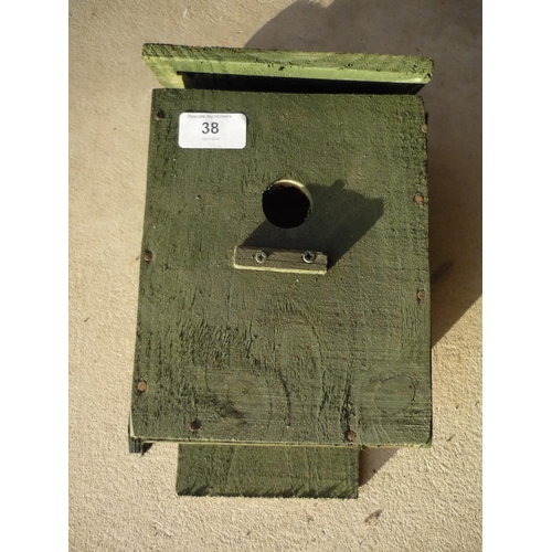 38 - Handmade bird box
