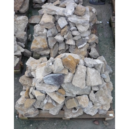 71 - Two pallets of various Yorkshire and other sandstone