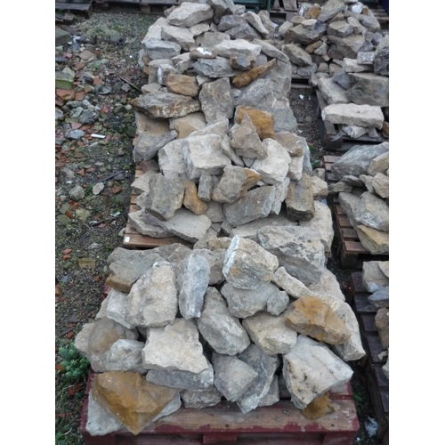 73 - Three pallets of various Yorkshire and other sandstone