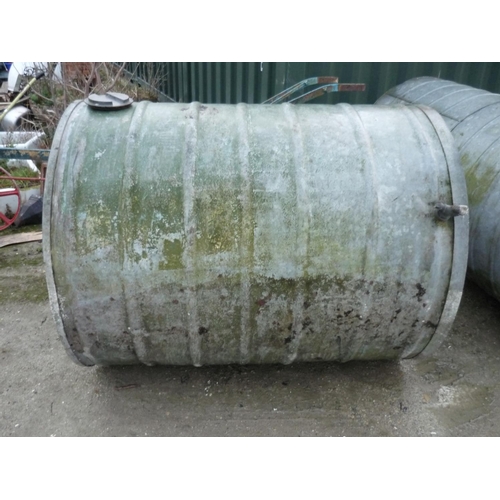 81 - Large galvanised fuel/water container