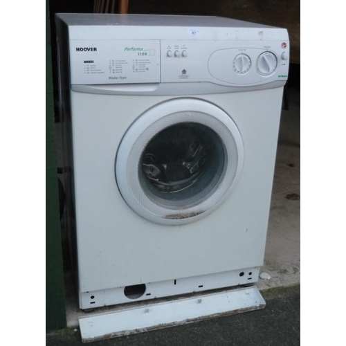 87 - Hoover Performa 1100 washer dryer