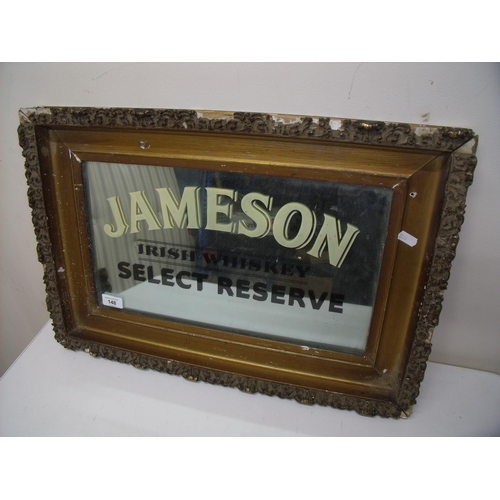 73 - Gilt framed Jameson's Irish Whisky Select Reserve advertising mirror (59cm x 40cm)