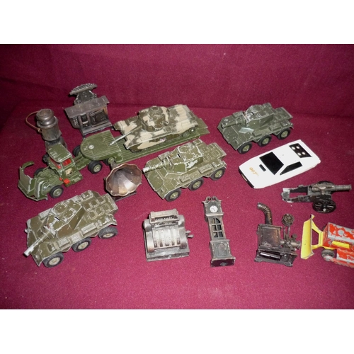 159 - Selection of various Dinky, Matchbox, Corgi and other diecast vehicles, mostly military related