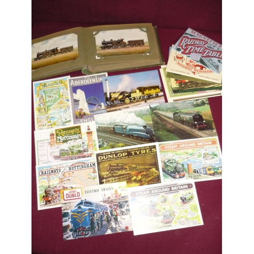 22 - Large selection of various railway related ephemera including photographic prints, postcards, collec... 