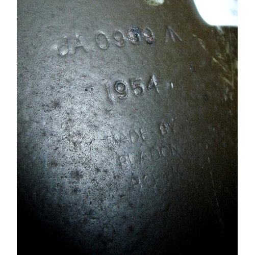 38 - Military Railway hand lamp with crows foot stamp and dated 1954