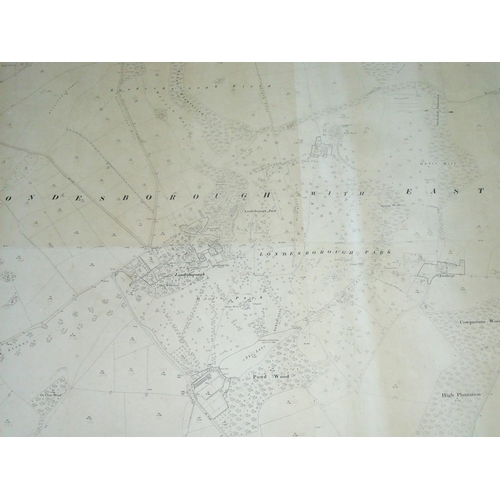 67 - Extremely large wall map for Londsborough & East Thorpe