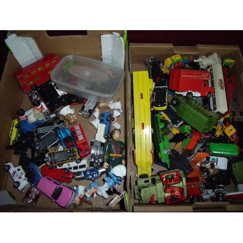 77 - Selection of various diecast vehicles including Matchbox, Corgi etc, a small selection of Britains c... 