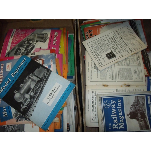 46 - The Railway Magazines and Model Railway magazines (2 boxes)