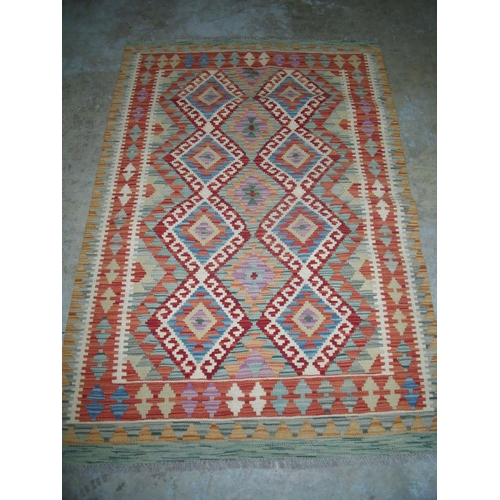 270 - Vegetable dye wool Chobi Kilim rug (150cm x 102cm)