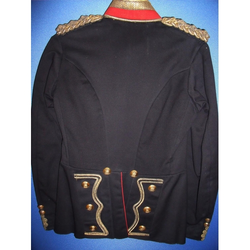 116 - Victorian Artillery officers dress tunic with elaborate braided detail and crowned Artillery buttons... 